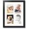 ArtToFrames Collage Photo Picture Frame with 4 - 5x7 inch Openings, Framed in Black with Over 62 Mat Color Options and Regular Glass (CSM-3926-3)